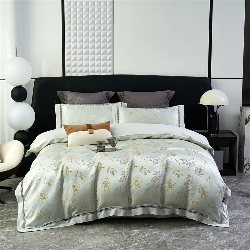 【DY】2025品牌爆款全棉浮雕提花四件套-花丝语