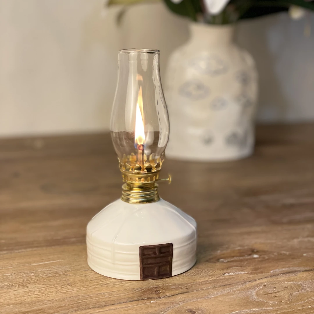 蒙古元素手工陶瓷蒙古包酥油灯氛围灯民族风夜灯创意陶瓷灯伴手礼