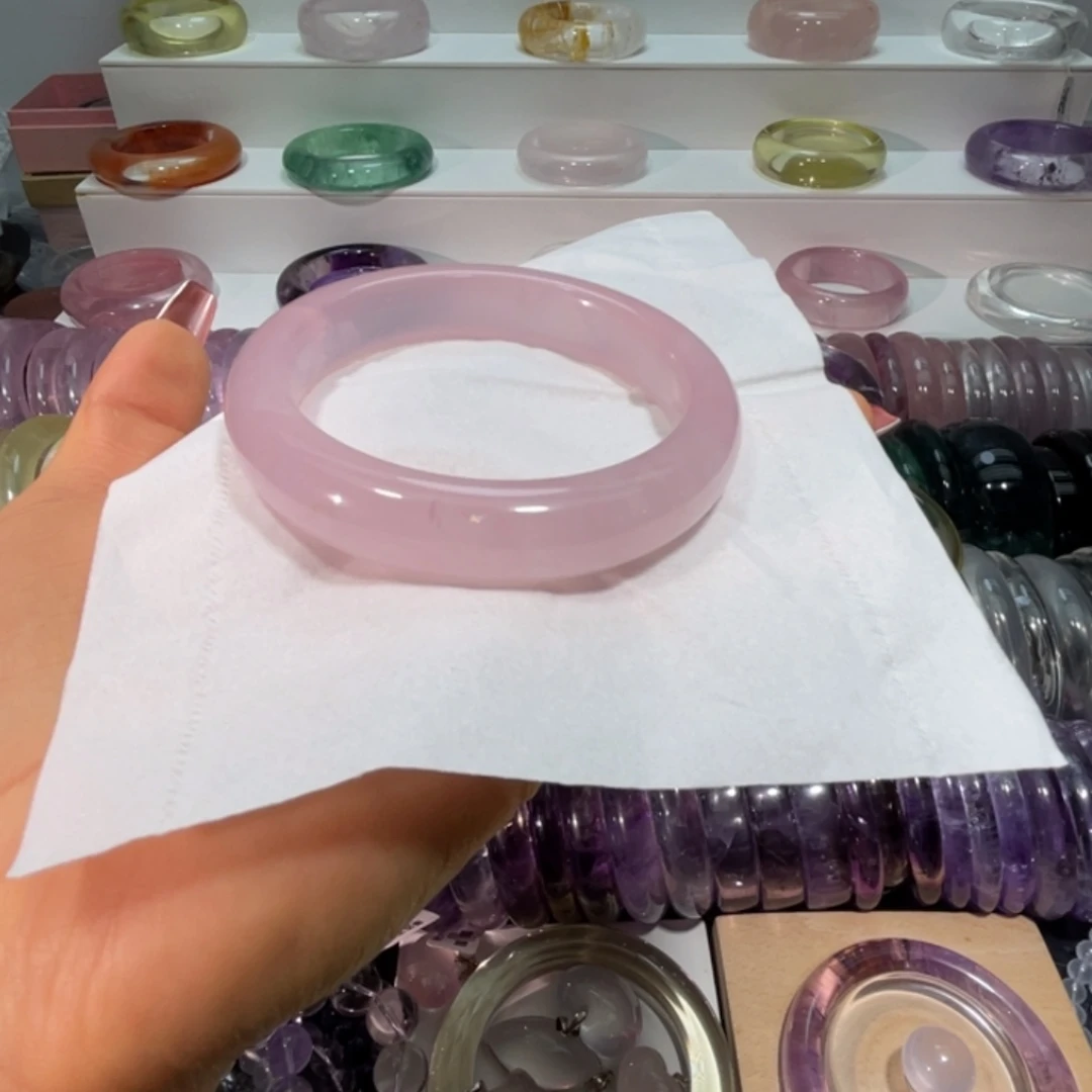 手镯水晶未镶嵌手镯62.6圈口9号