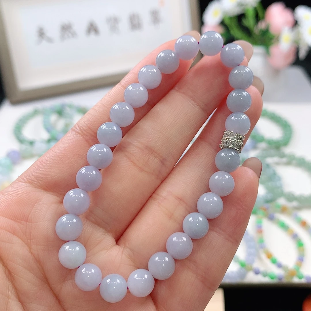 翡翠未镶嵌手链手链7.3mm