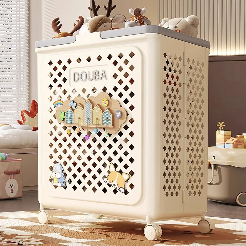 大容量宝宝玩偶公仔家用毛绒娃娃积木整理箱储物箱玩具收纳筐