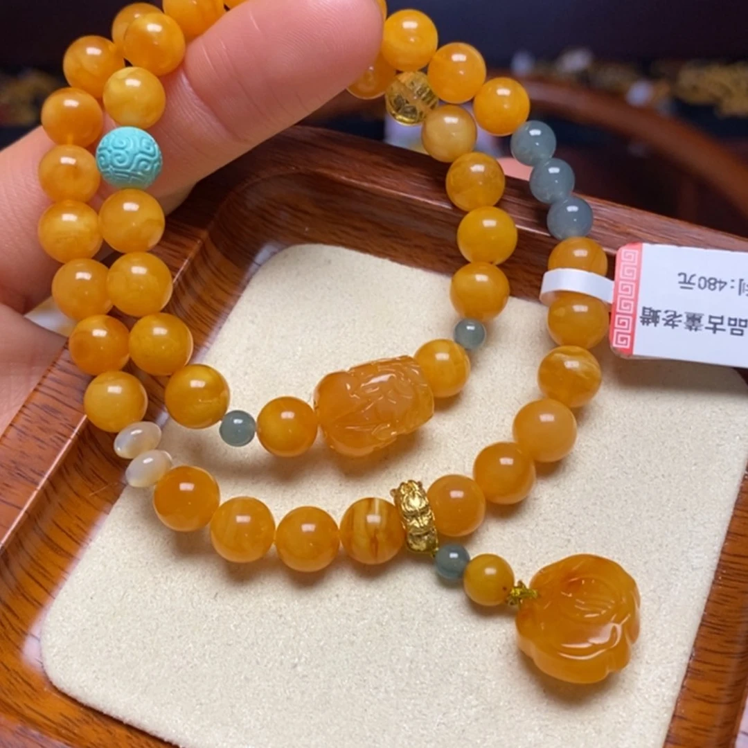 【闪购商品】蜜蜡手链未镶嵌手串