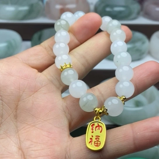 石英质玉（金丝玉）未镶嵌手镯