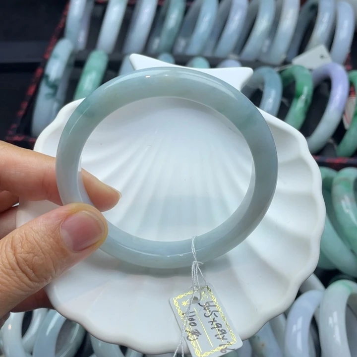 翡翠未镶嵌手镯翡翠手镯56.4圈口