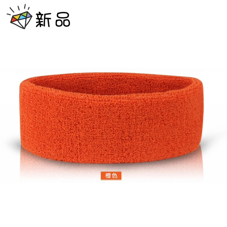 毛巾棉男女健身房发带吸汗挡汗护额头带跑步运动瑜伽头巾发箍