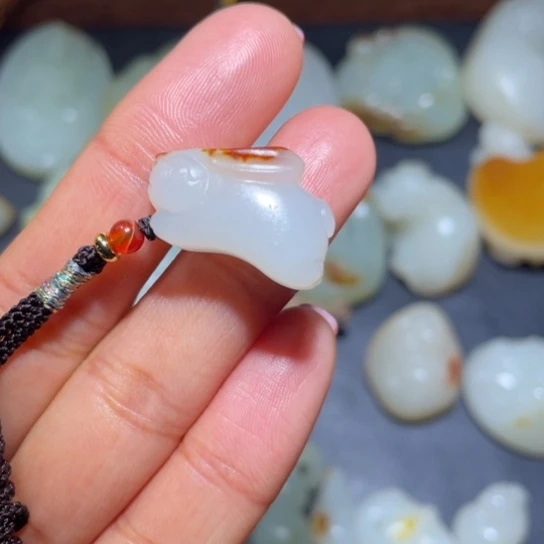 和田玉挂件未镶嵌奕*酱