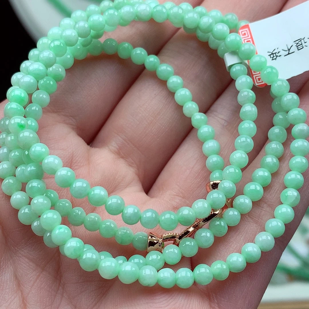 翡翠未镶嵌项链翡翠