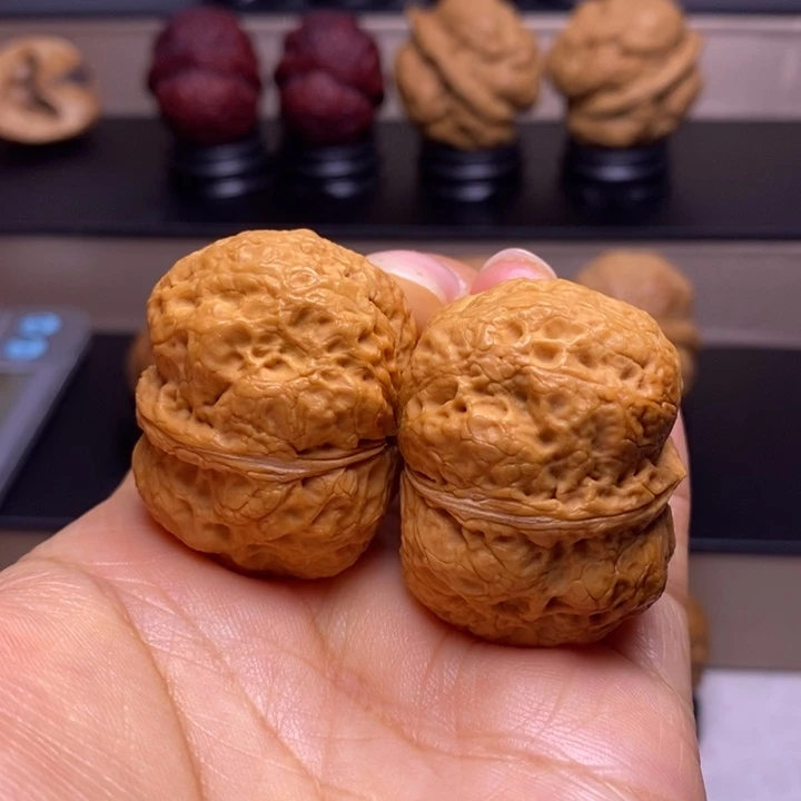 把件文玩核桃香妃元宝37