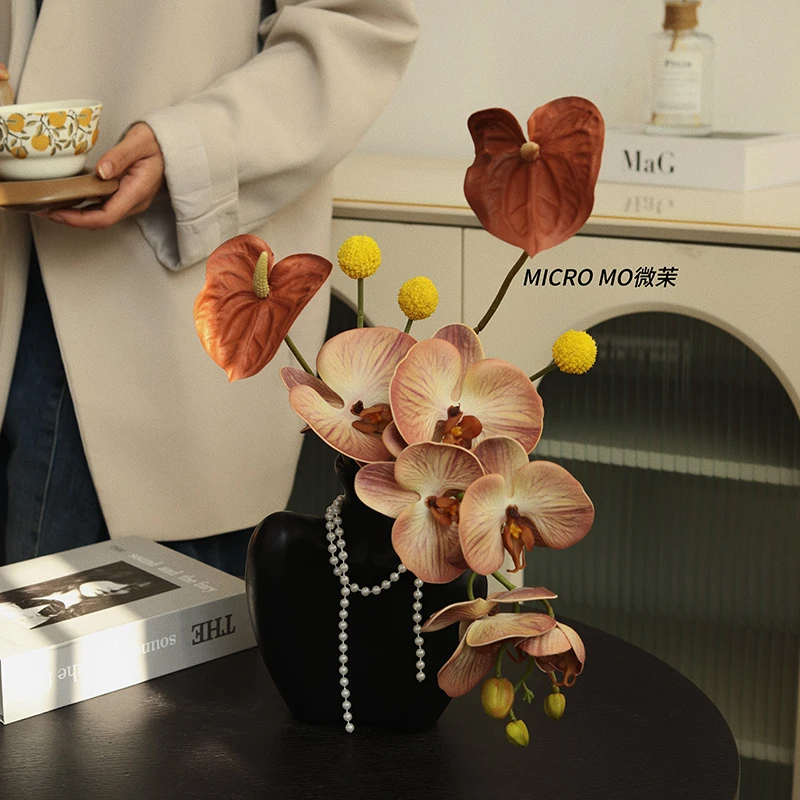 云水谣情·假花仿真花设计感轻奢高档家居摆件客厅装饰高级感摆设