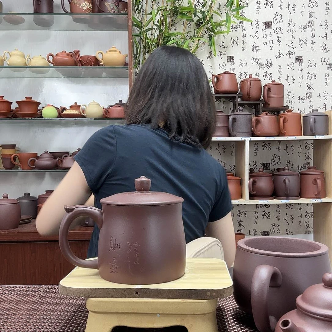 茶壶紫砂原矿中槽清顺意僧帽欢喜办公杯没礼盒420