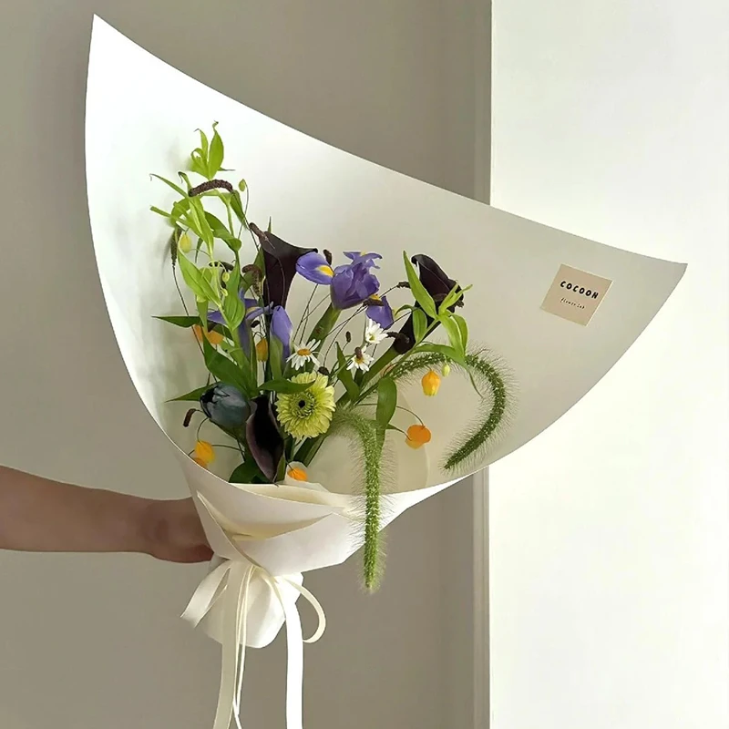 【花执】加厚造型纸卡纸包花硬挺牛皮包装纸纯色鲜花花束材料花艺