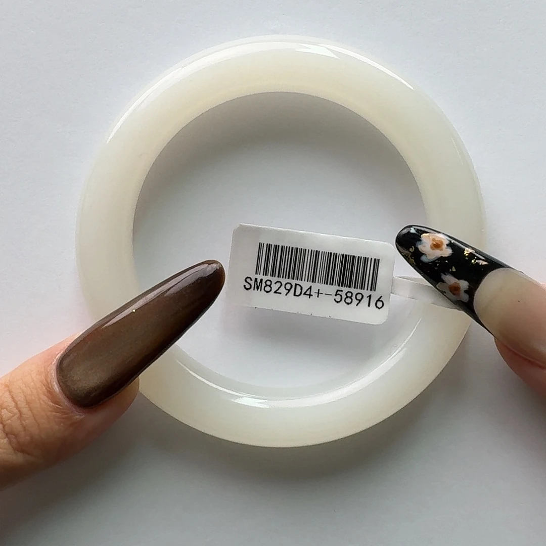 和田玉未镶嵌手镯56青海白玉