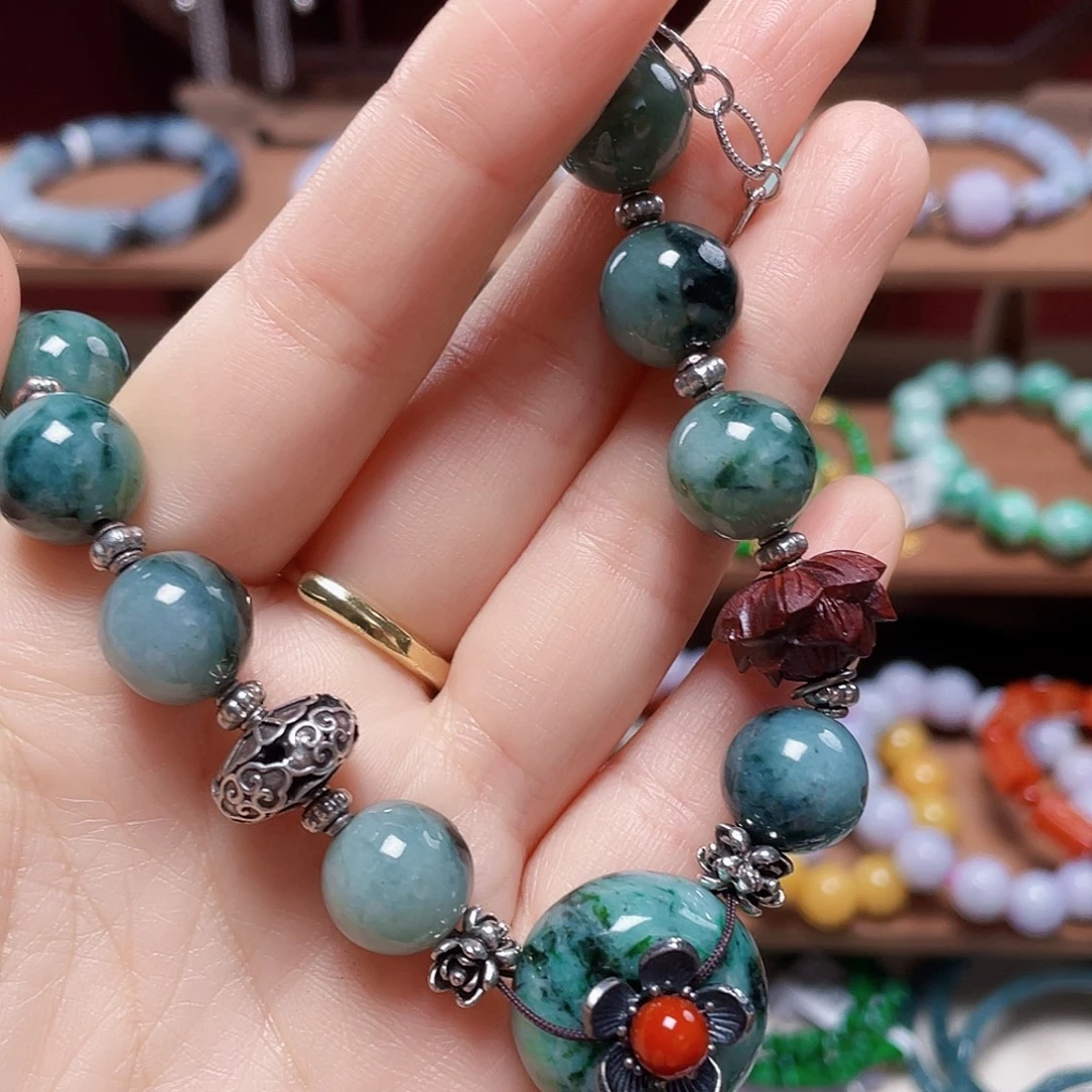 翡翠未镶嵌手链饰品