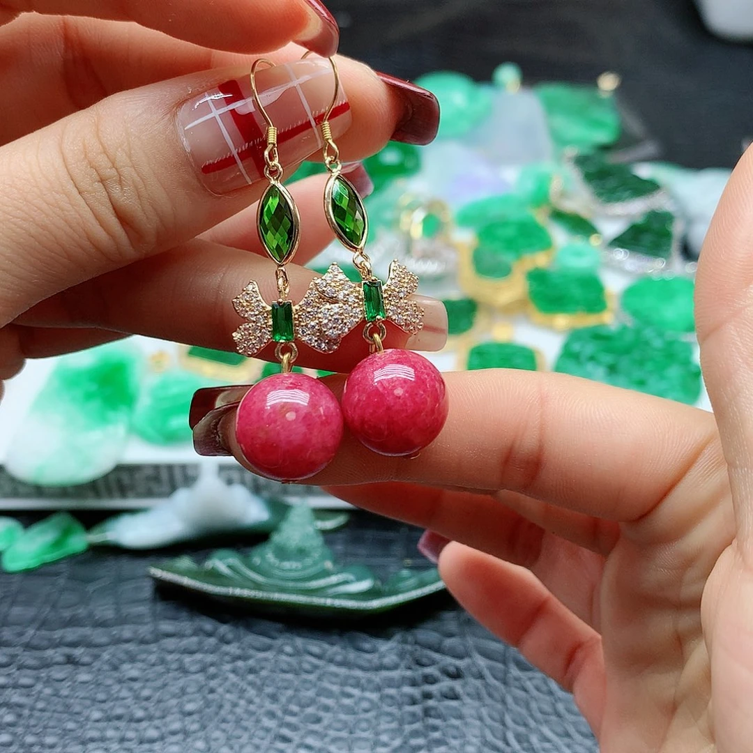 【闪购商品】翡翠耳饰未镶嵌，