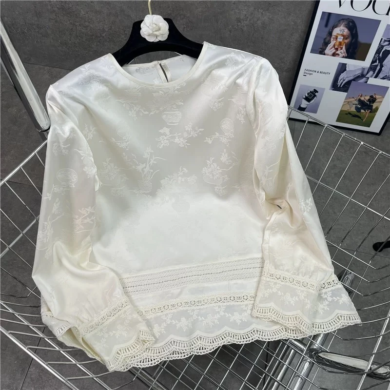 【蜜爷家】新中式国风镂空雕花上衣652#