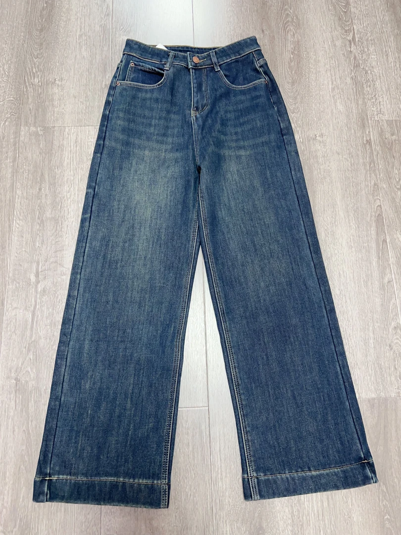 四面弹阔腿牛仔裤（5502）