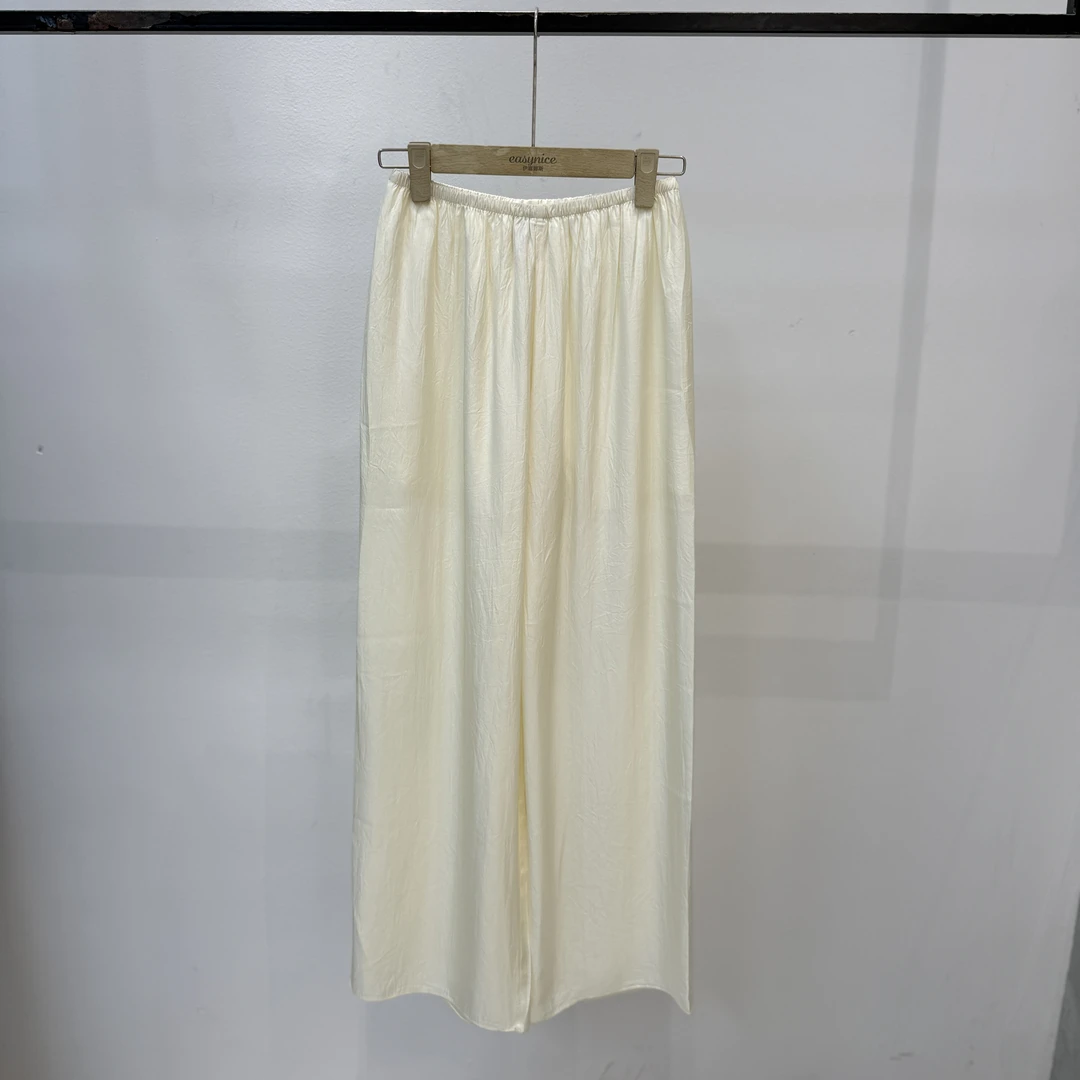 【麦丝】休闲百搭宽松显瘦松紧腰直筒阔腿裤 BW-88ZV434