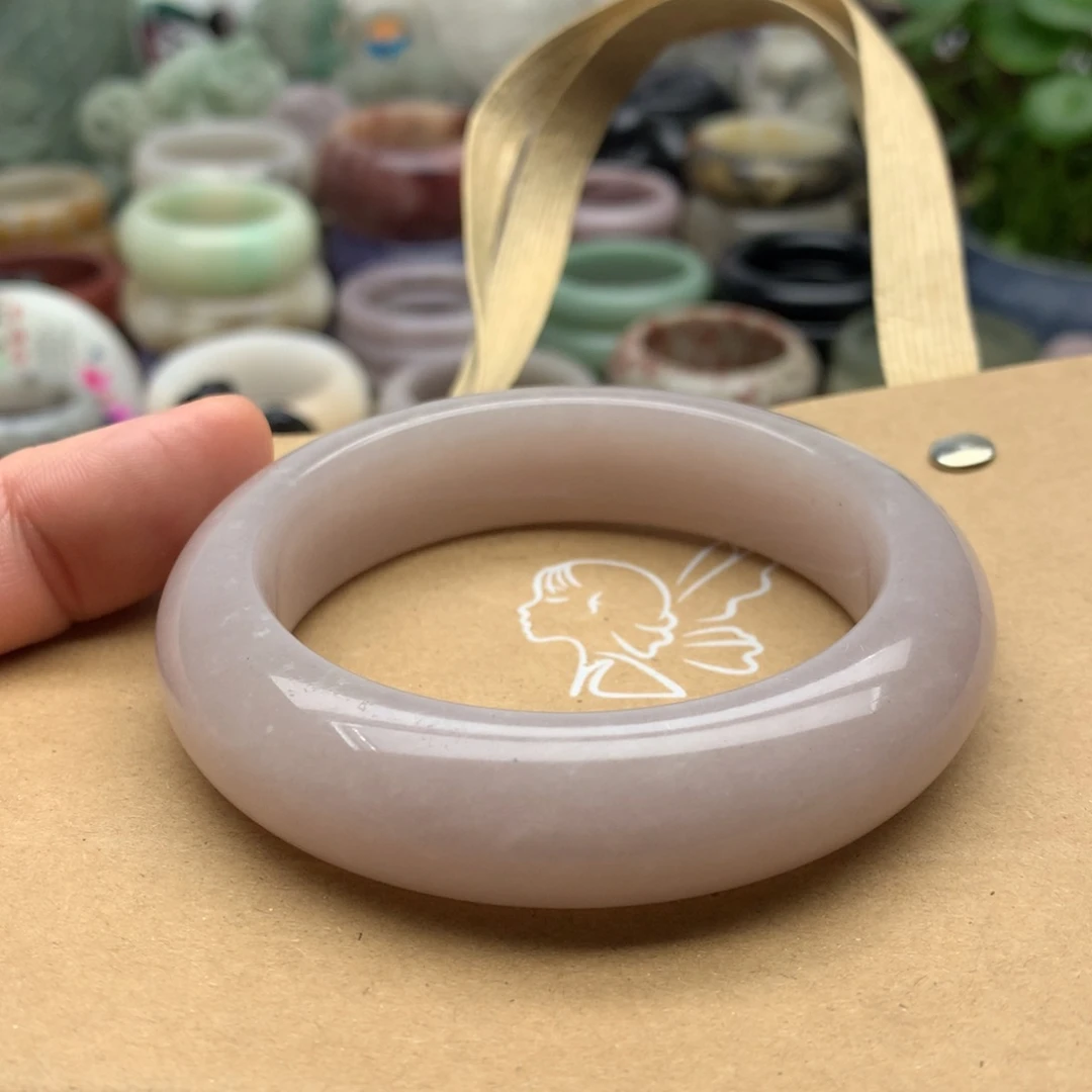 清***语石英岩玉未镶嵌手镯