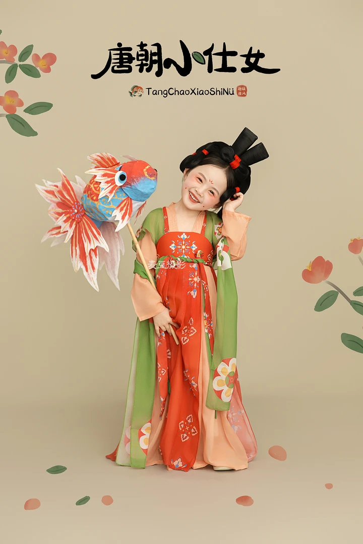 小仕女古装主题儿童摄影服装道具儿童写真古装影楼儿童摄影