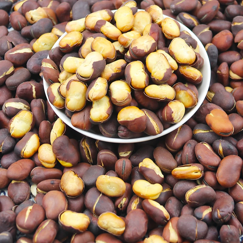 新货火烧蚕豆450g袋装即食香脆炒胡豆炭烧儿童怀旧休闲零食火烧豆