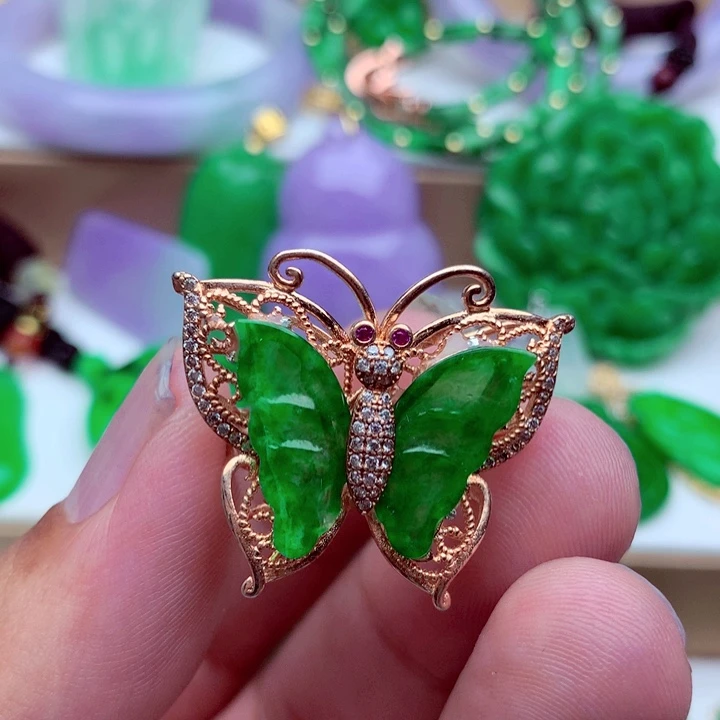 翡翠未镶嵌戒指戒指