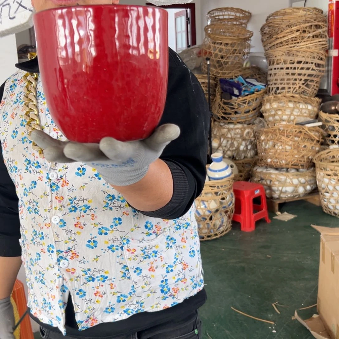 摆件56 号高中低温陶瓷工艺瓶（部分微瑕）