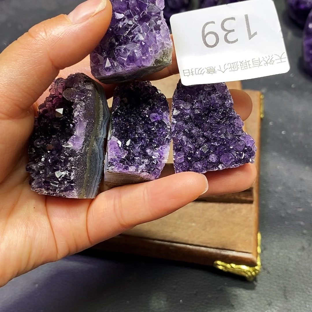 紫晶珠宝半成品未镶嵌