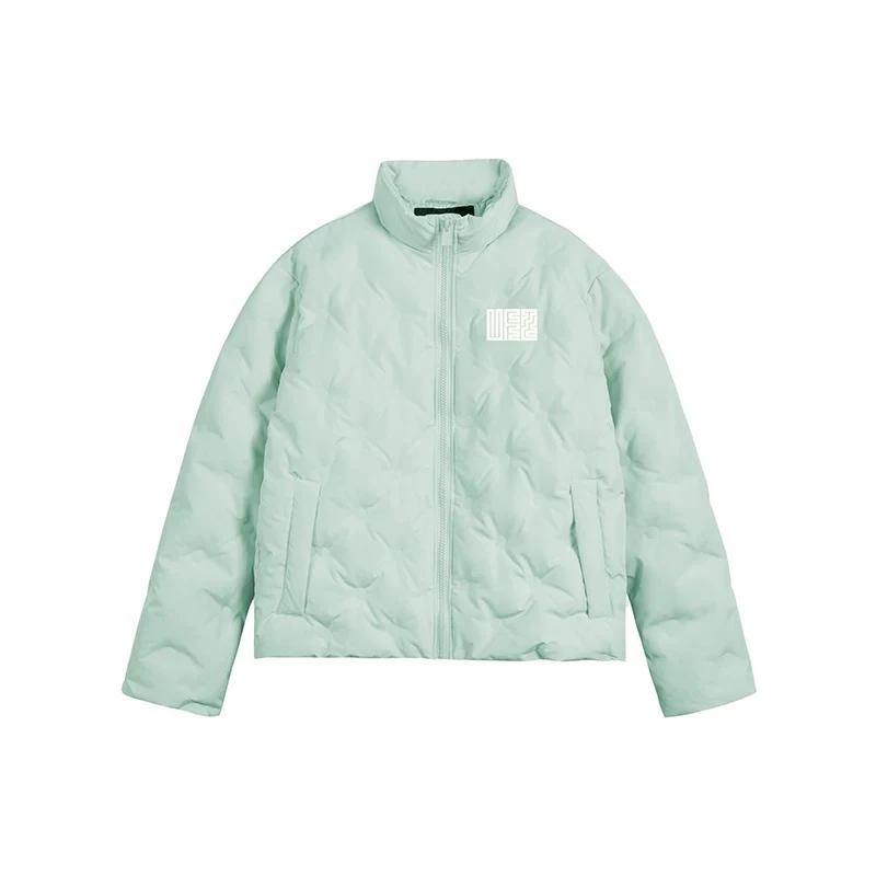 UFZ新国标80白鸭绒立领羽绒服圆点压胶男女情侣保暖外套国潮C0094