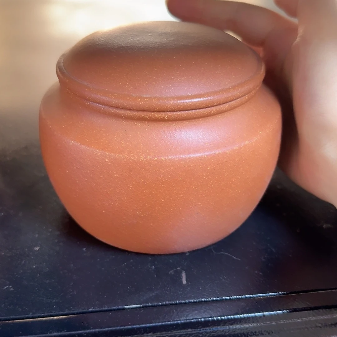 紫砂茶壶黄龙山原矿红降坡