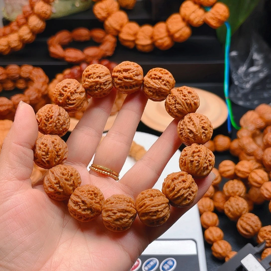 兄***深文玩核桃吊坠核桃手串