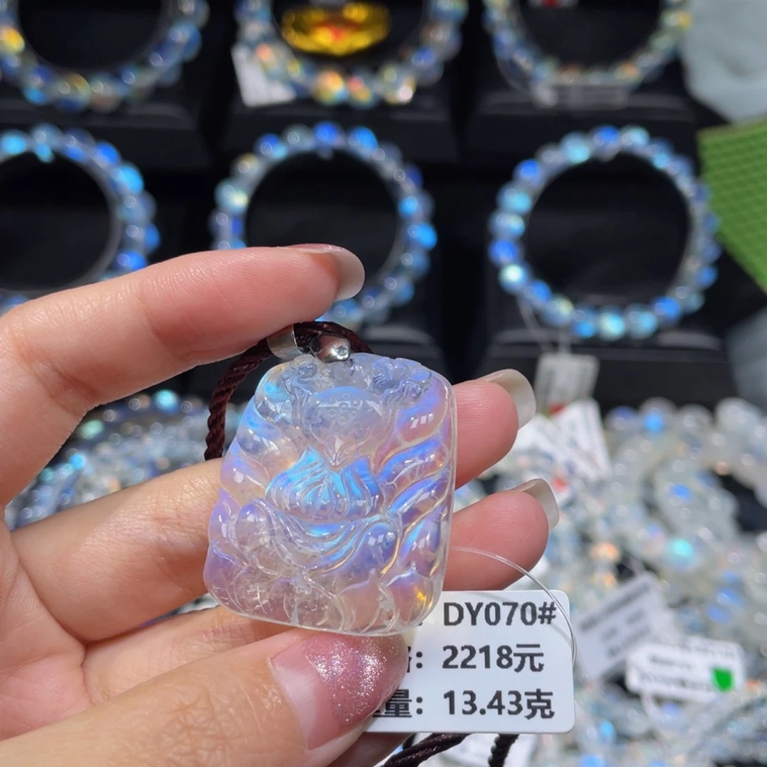 月光石手串未镶嵌DY070#13.43mm