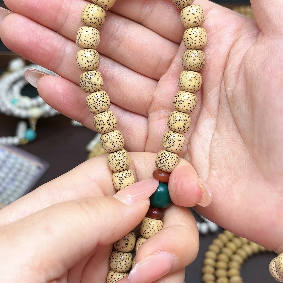 星月菩提手串一****?星月菩提子 原生态