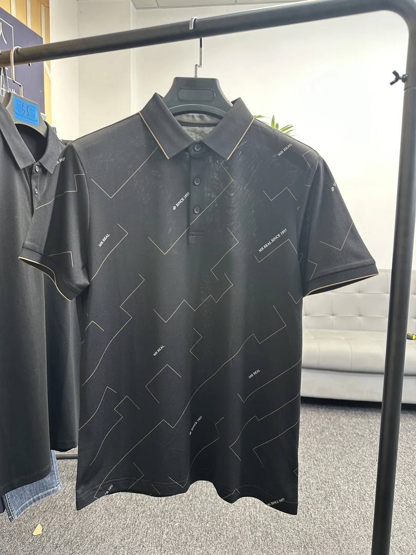 D家剪标半袖透气潮流Polo衫休闲见详情夏季翻领纯色短袖常规