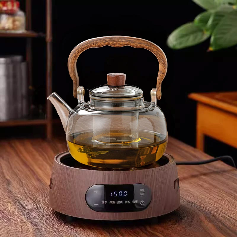 洛洋电陶炉煮茶器烧水煮茶加热耐高温玻璃壶茶具套装带内胆