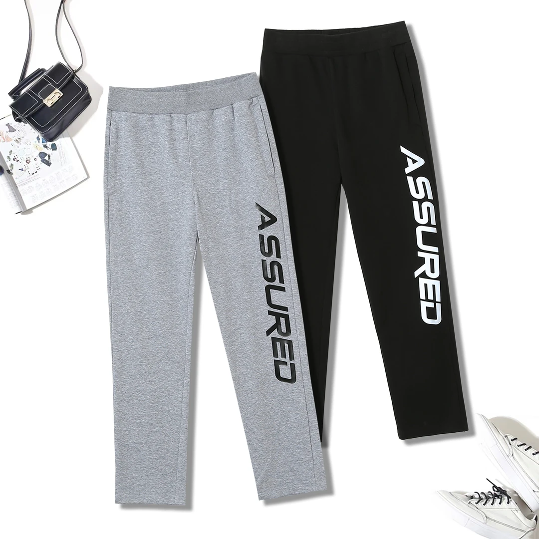 男女同款运动韩版爆款直筒宽松休闲炸街卫裤时尚百搭1F364