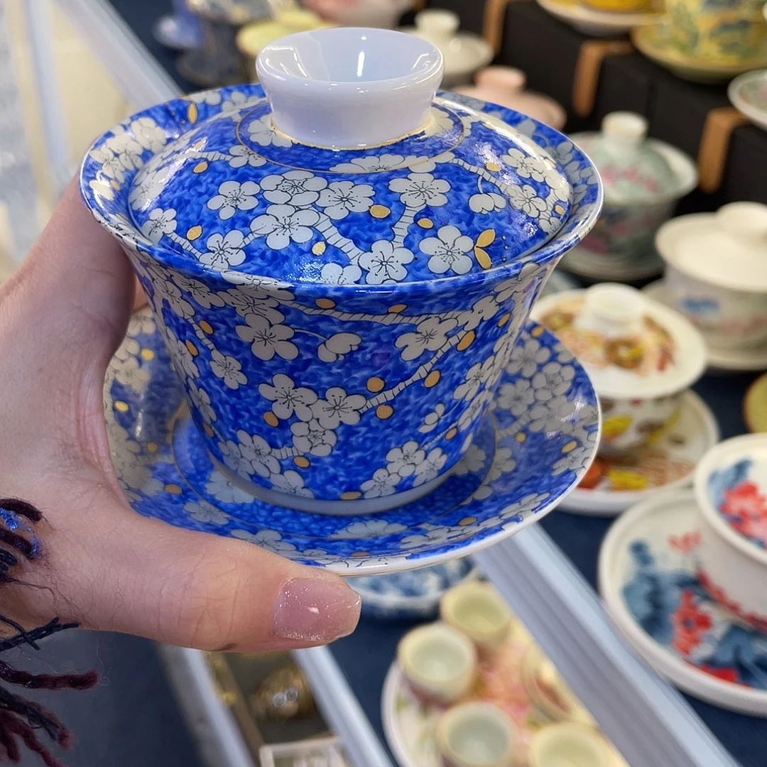 陶景德陶瓷盖碗茶具