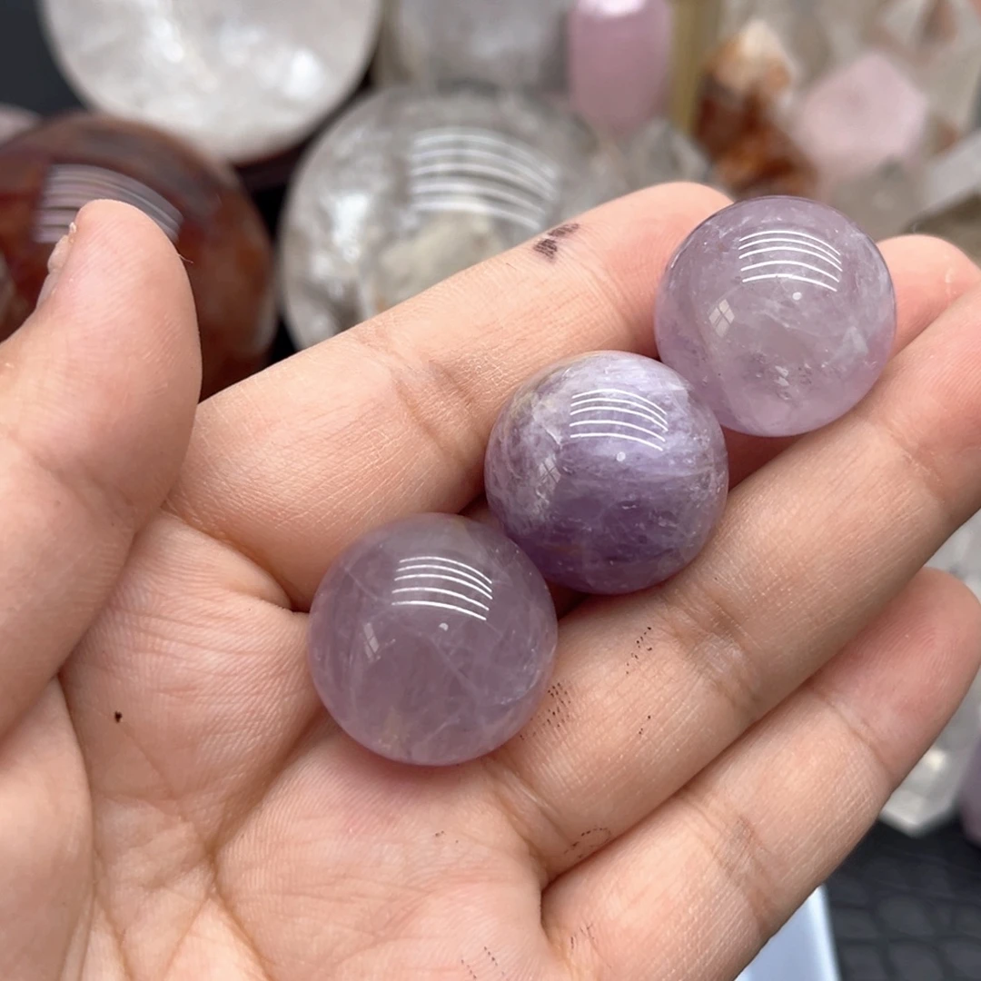 未镶嵌珠宝半成品水晶39 巴西紫水晶球23mm