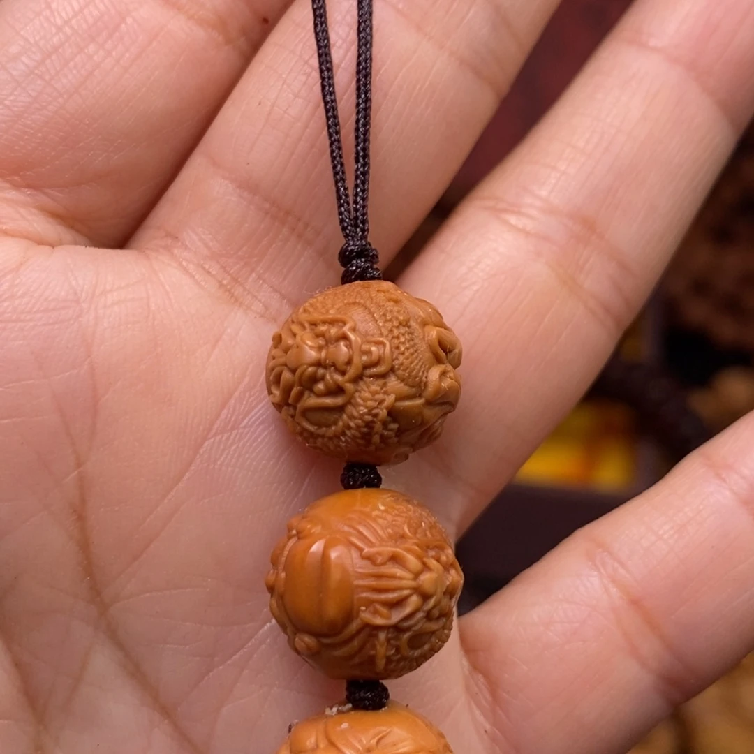 清***醉吊坠橄榄核橄榄核雕刻手串手链项链