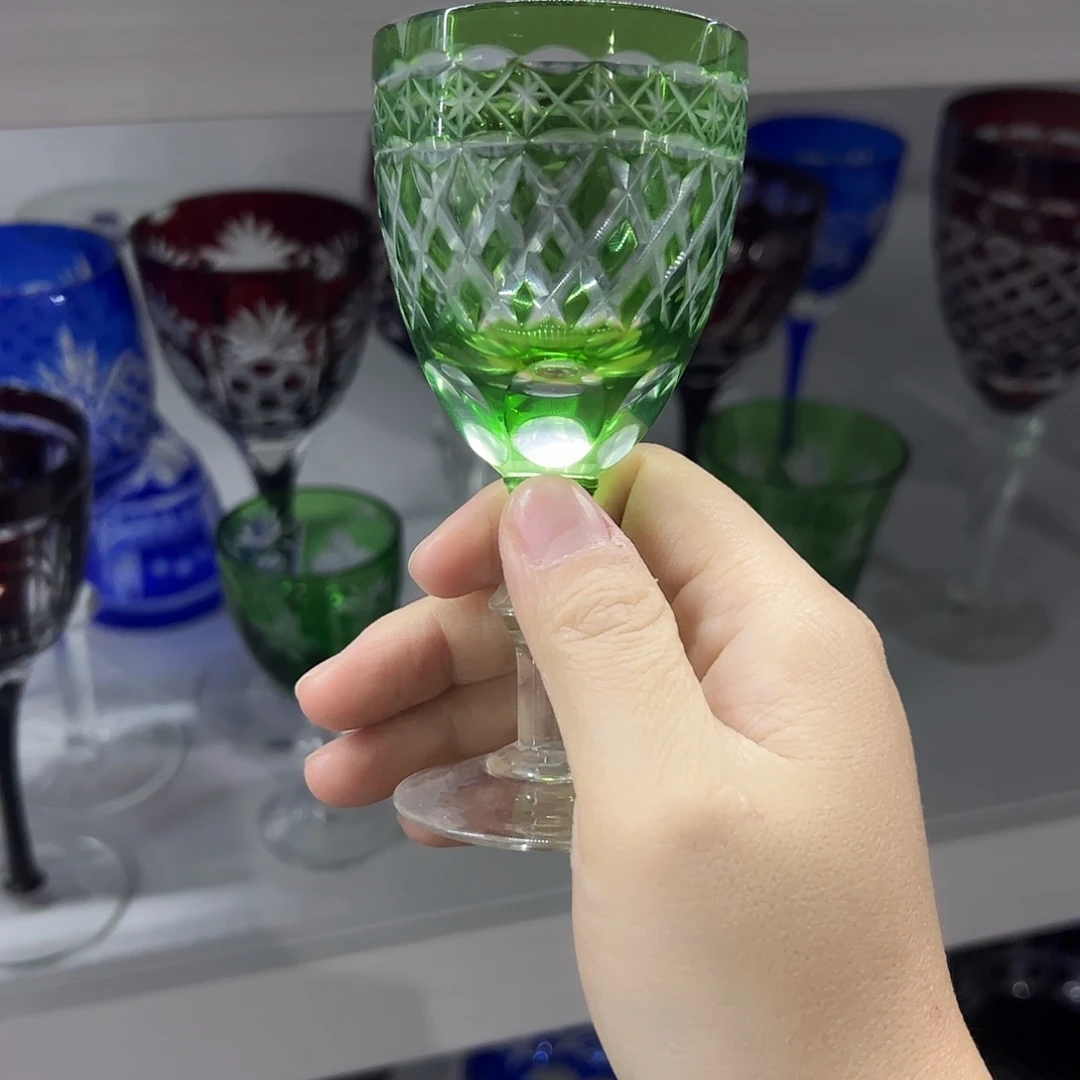 水晶玻璃平底款微瑕一个