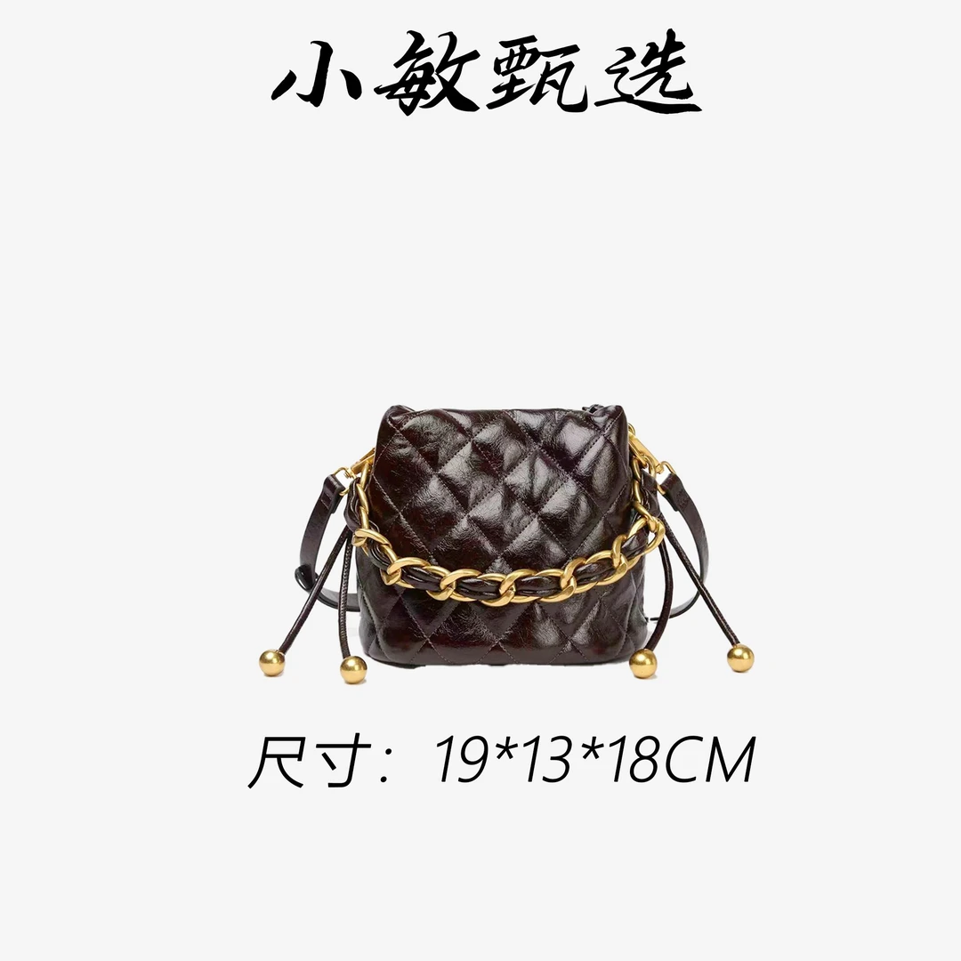【小敏精选】渠道货BF-66609-咖啡色简约大气新款女士手提包