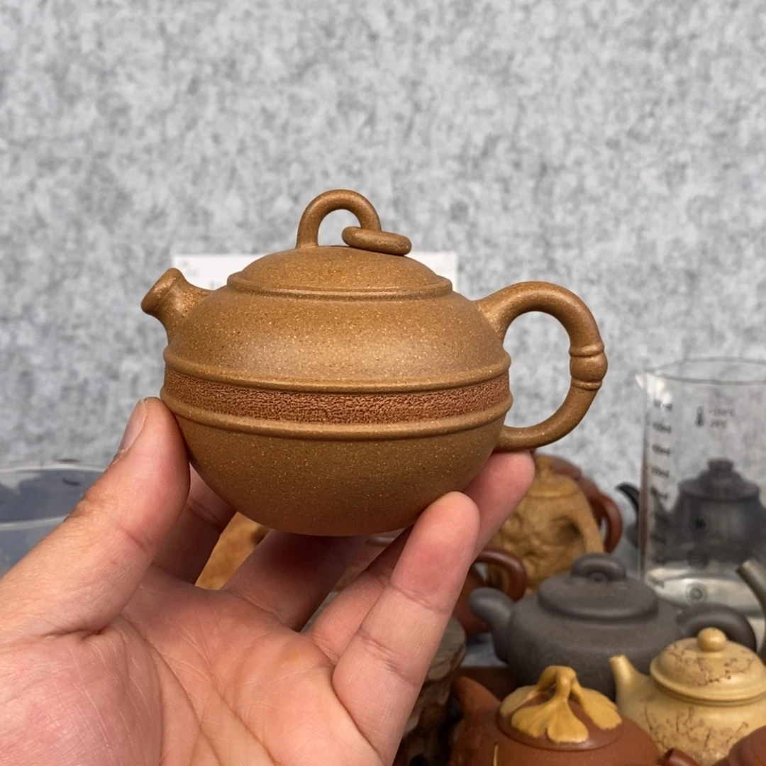 紫砂茶壶段泥精工半手灵珠190cc