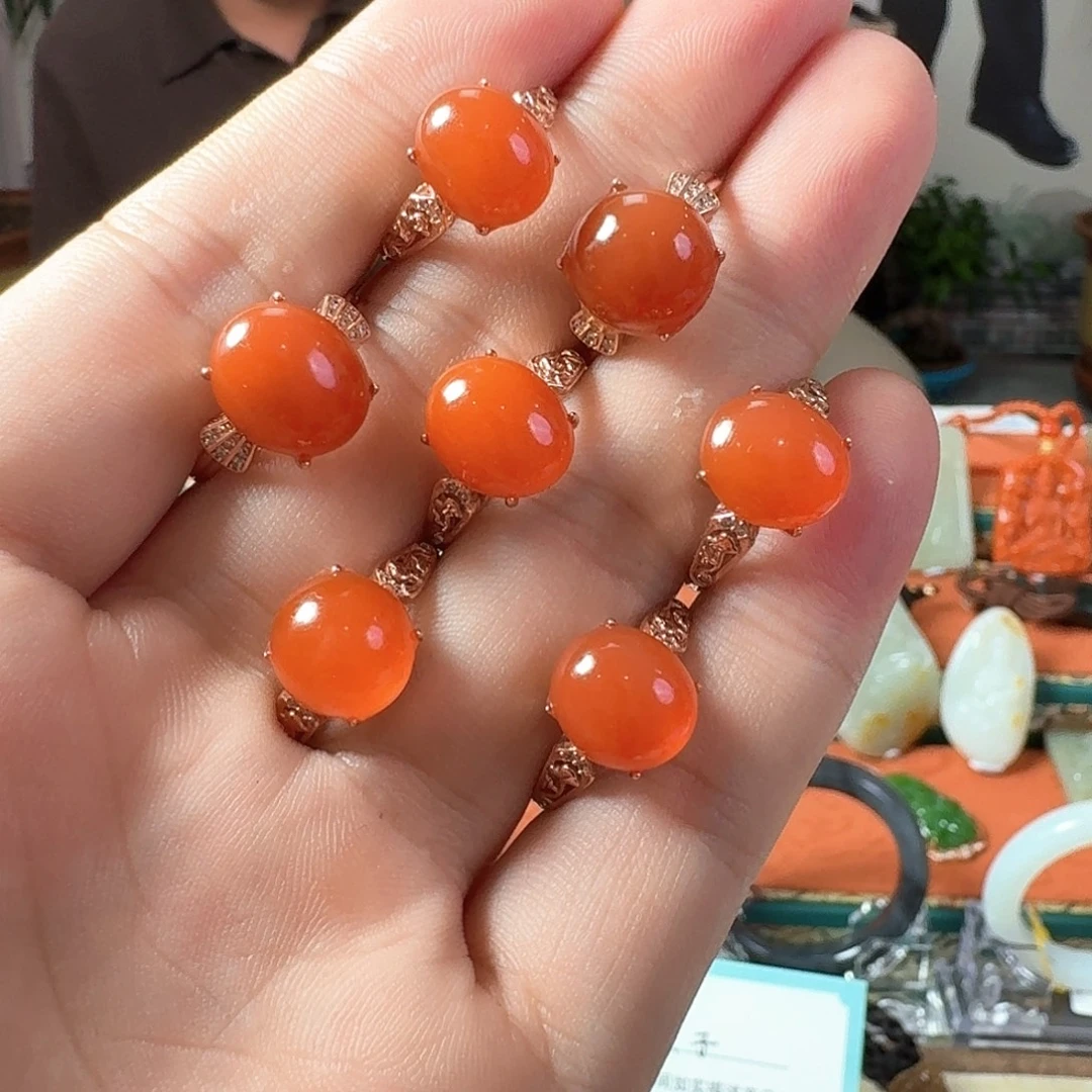 颈饰未镶嵌南红玛瑙