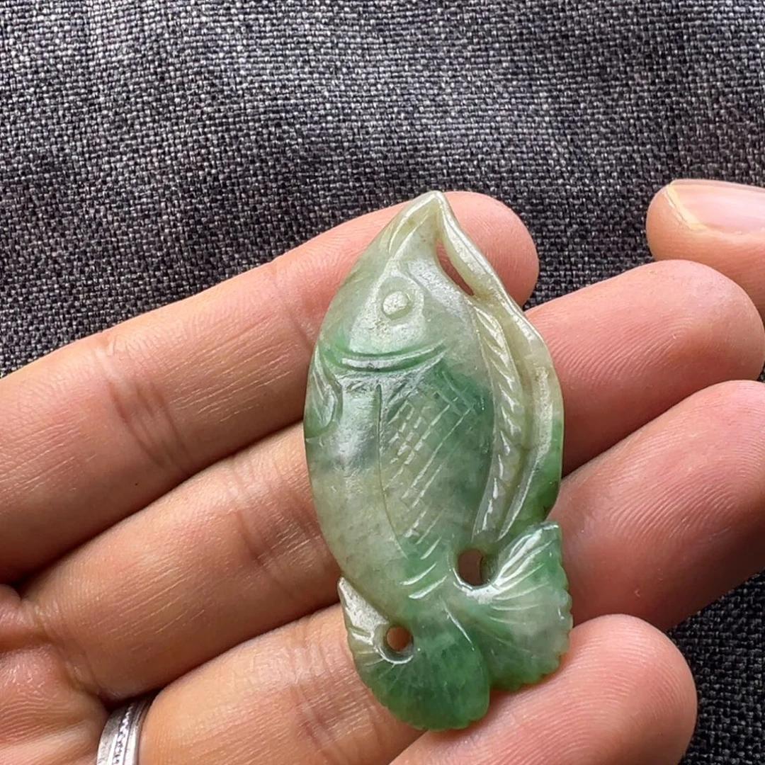 翡翠未镶嵌颈饰66666