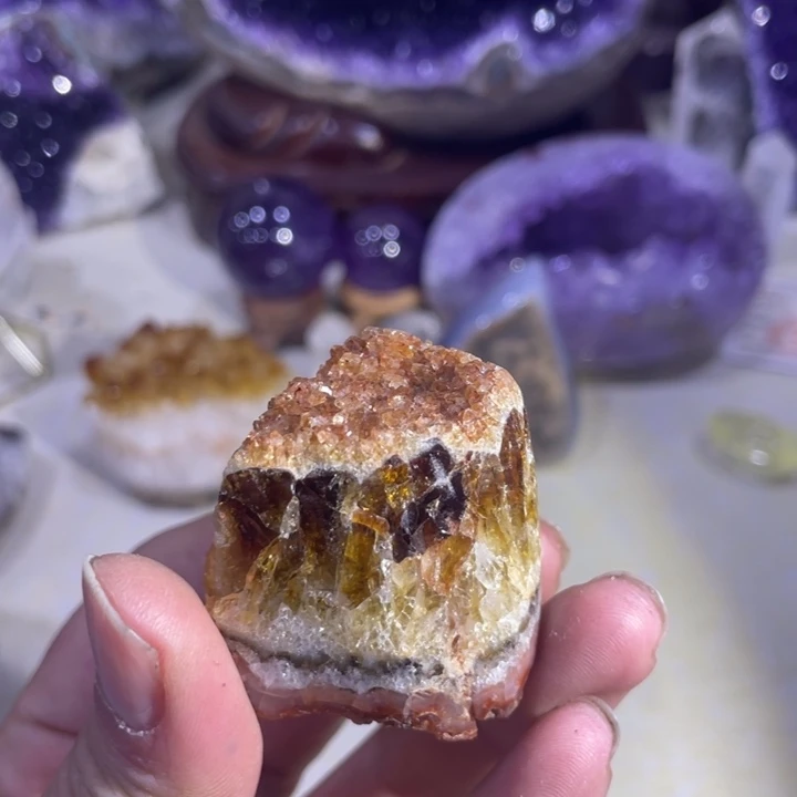 紫晶水晶摆件未镶嵌