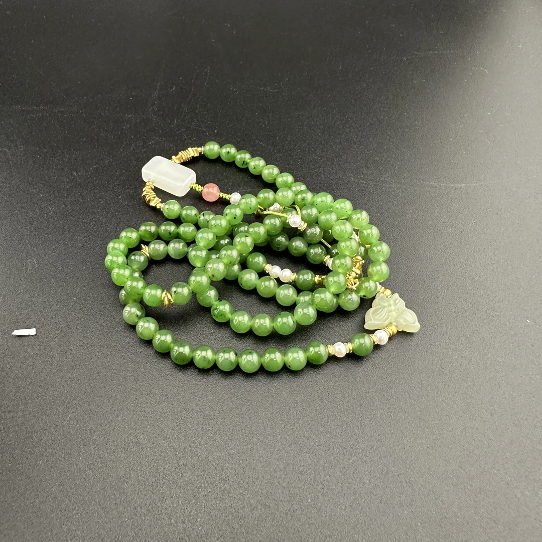 BY1106FZJT标130 北玉精选 和田玉项链 多样性发货