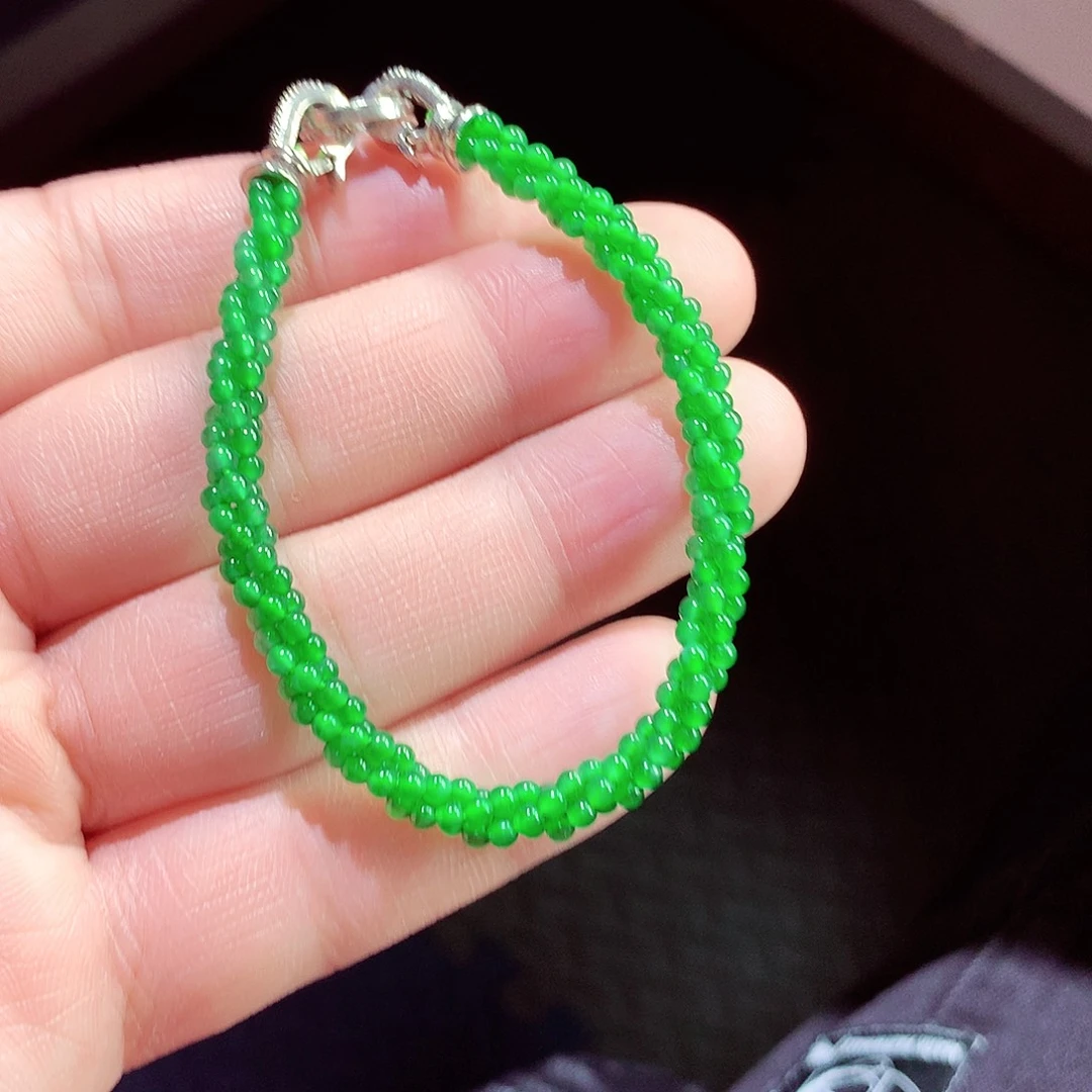 翡翠手链未镶嵌天然翡翠手链未镶嵌