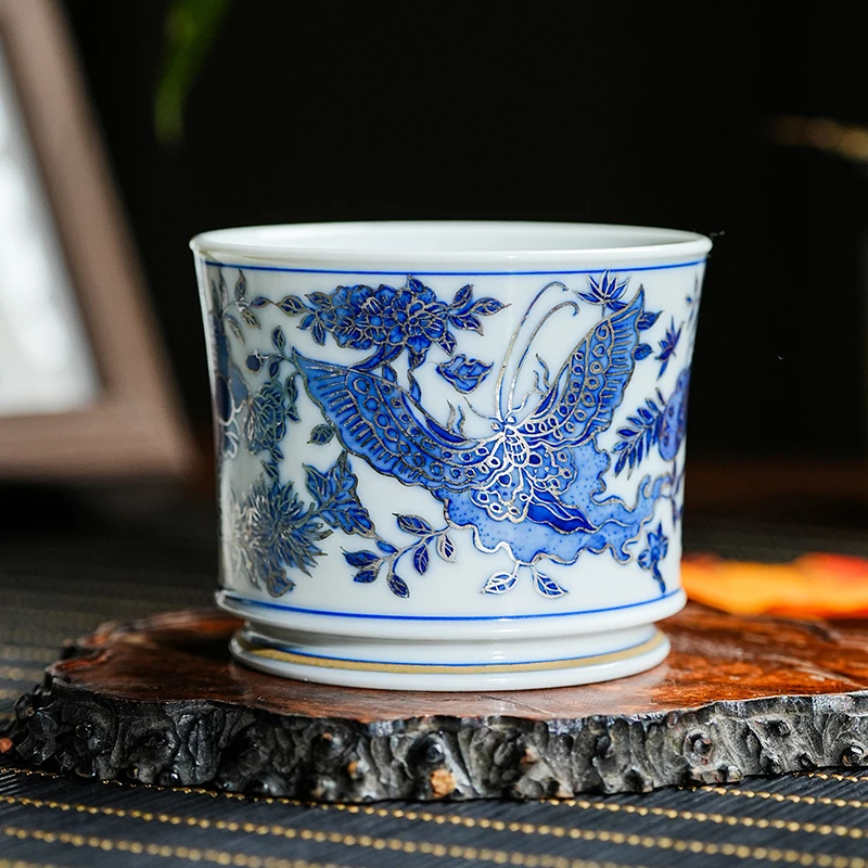 壹溪风月 蝴蝶直筒杯130cc（yxfy25）茶具