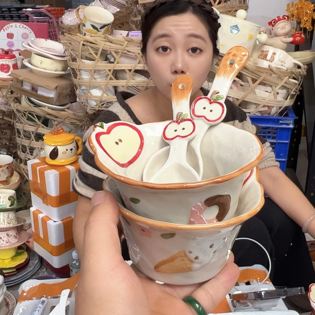 潮州陶瓷工厂微瑕4件套