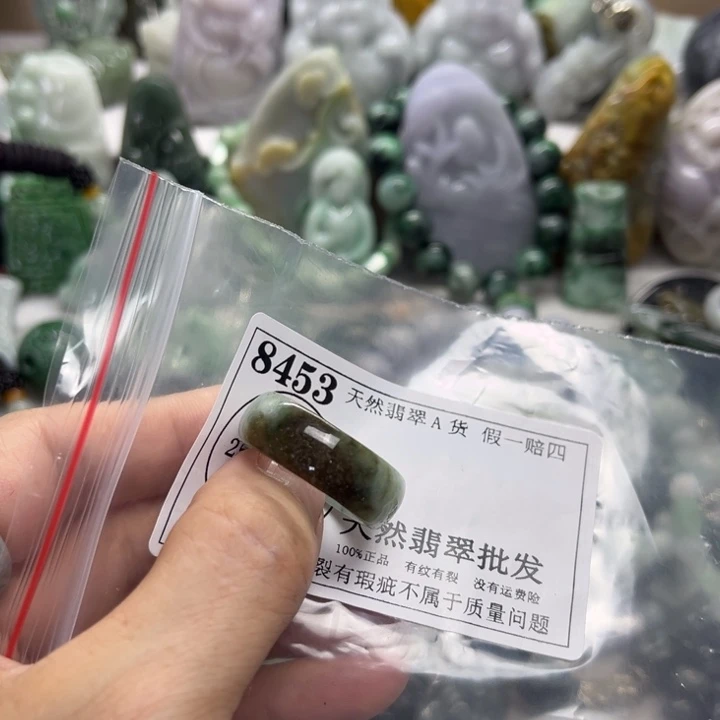 翡翠未镶嵌颈饰8453(21+)