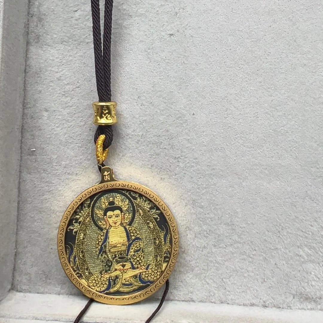 吊坠?****?圆卡阿弥绳子六字素绳